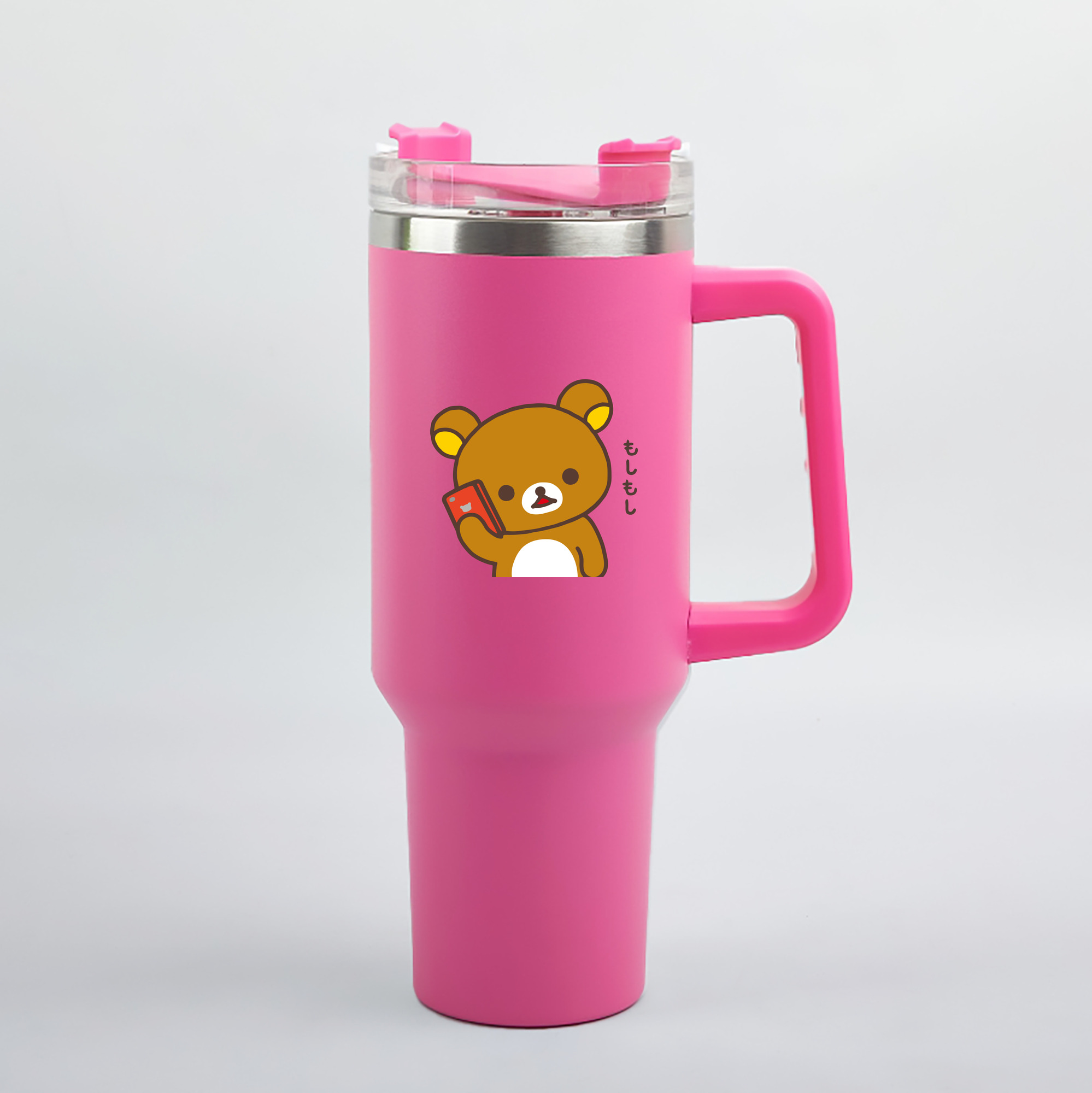 （画像用） リラックマ リラックマ キイロイトリ Rilakkuma Korilakkuma Kiiroitori 1200mL車用タンブラー（カラープリント）